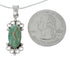 Sterling Silver Turquoise Southwestern Italian Snake Chain Necklace Set AX129065